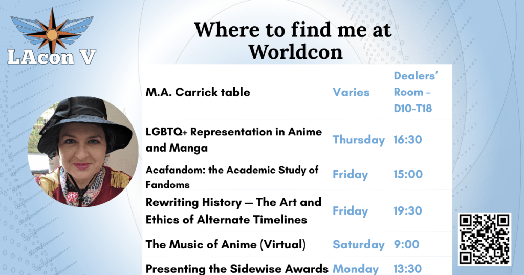 See the QR code in the image for a text version of the schedule.